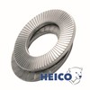 Heico-Lock Wedge Lock Washer, For Screw Size 8 mm Steel, Zinc Flake Finish, 200 PK HLS-8